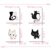 Cute Animal Cats Brooch Cartoon Black And White Cat Enamel Pins Custom Denim Backpack Lapel Pin Jewelry Gifts For Couple Friends