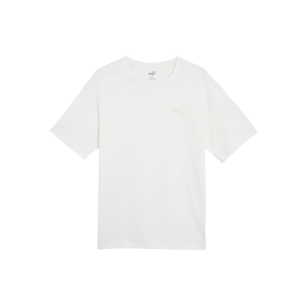 Puma T Shirts Unisex White Crew Neck Moderate 683807-65