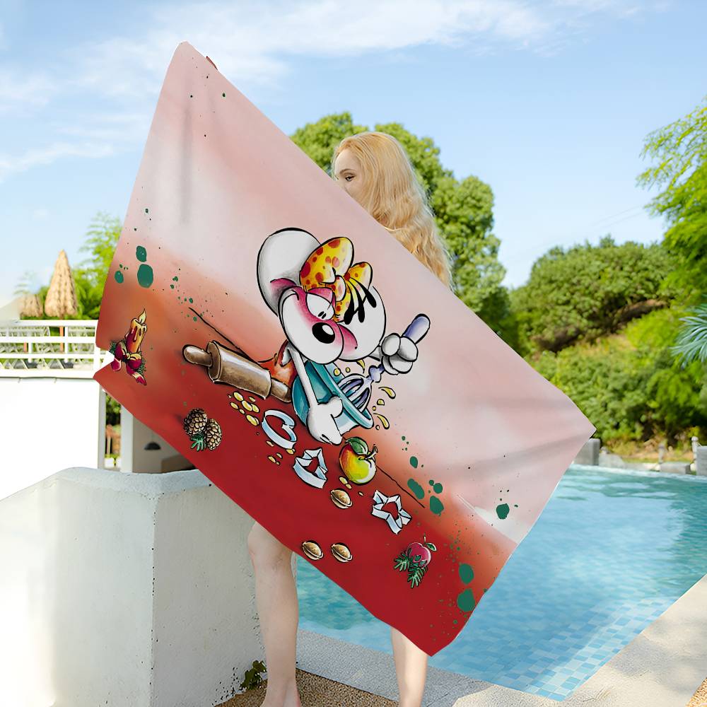 Popular Character D-Diddl Microfiber Beach Towel Absorbent Quick Dry Soft Yoga Swimming Resort Mountain Climbing Towel