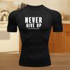 Men Compressed Shirt Sports Quick Drying Fitness T-shirt Tight Sweat-Absorbent Fit Jogging Cycling Outdoor 8 Colors Short Sleeve