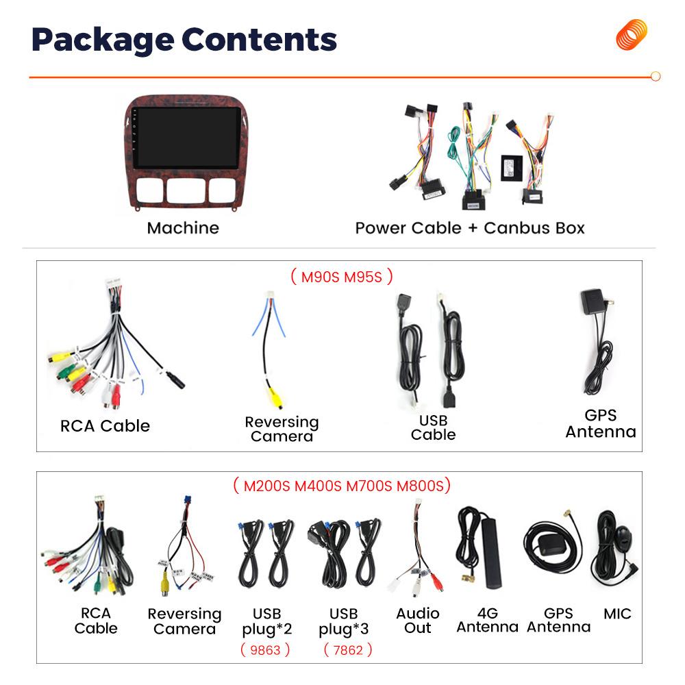 Navifly 2Din Android Car Radio Multimedia Player GPS For Mercedes Benz S Class W220 S280 S320 S350 S400 S430 S500 S600 1998-2005