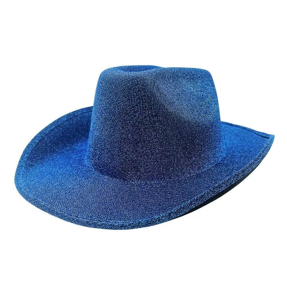 Popular European and American Shiny Western Cowboy Hat Men's and Women's Performance Party Hat Fashion Jazz Hat