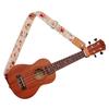 MUSIC FIRST? "Wild Rose - Cream" Soft Cotton Ukulele Strap/Ukulele Shoulder Strap