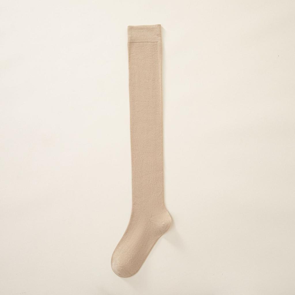 Micro-Pressure Knee Socks Children'S Autumn And Winter Cotton Stockings Solid Color Japanese Thin Jk Calf Socks Boneless Stockings Thin Legs