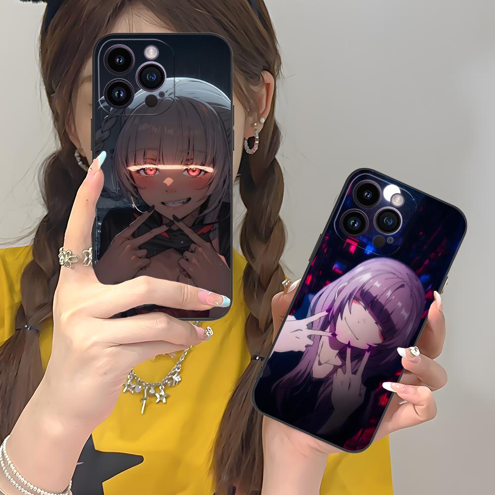 Nazuna Nanakusa Phone Case for iPhone 16 15 14 13 12 11 X XR XS 8 7 Pro Max Plus Mini Black Cover Smartphone Cellphones