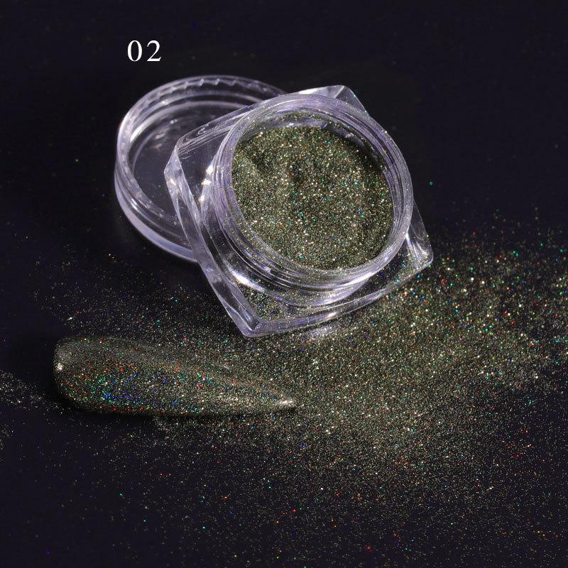 Laser Mirror Nail Glitter Powder Metal Dust Nails UV Gel Polish Pigment Gold Silver Nail Art Decorations Accessories