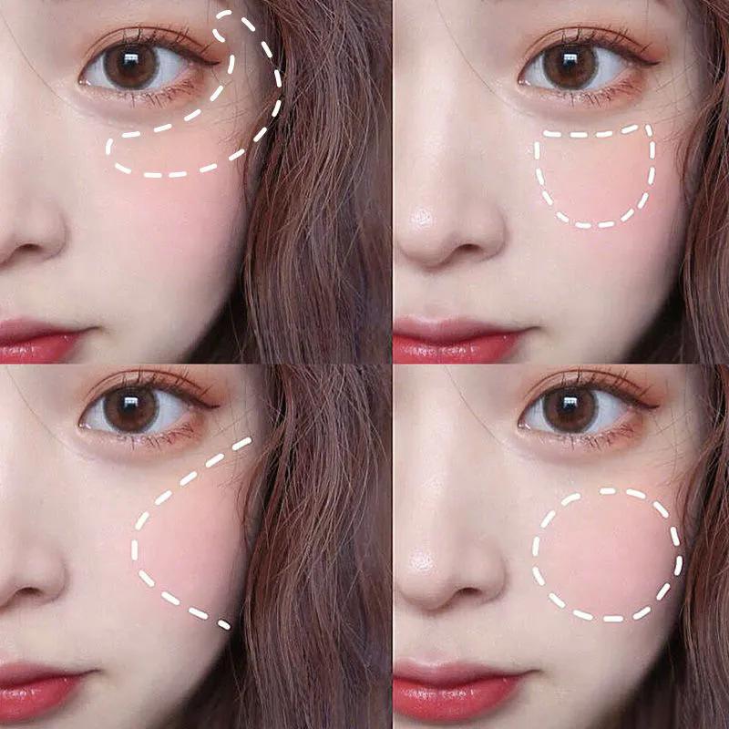 Six-color Highlighter Blush Eyeshadow All-in-one Plate Multifunctional Face Brightening Glitter Pearl Eyeshadow Student Affordable Makeup