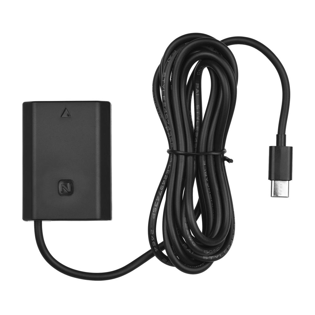 Andoer DC Coupler Dummy Battery Type C USB C Plug for NP FZ100 Battery Replacement for Sony Alpha Alpha A6600 A7C A7III