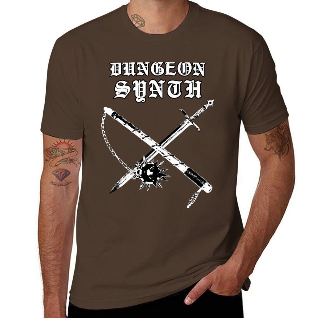Dungeon Synth Tričko vintage oblečení sportovní fanoušci estetické oblečení Krátký rukáv tričko pánské