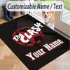 Custom Text Printed Rug The Clash Non Slip Floor Carpet For Home Room Decor