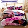 Mira's World Custom Name Text Print 1Pc Bedding Set Duvet Cover With Two Pillowcases Soft Bed Linen For Household Bedroom