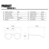 Fashion New Versatile Concave Style Trendy Women's Flat Mirror Square Wide Leg Retro Casual Eyeglass Frame