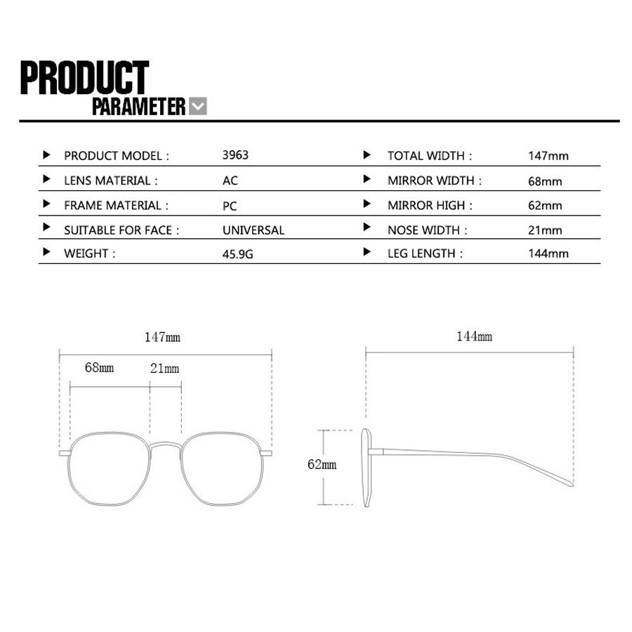 Fashion New Versatile Concave Style Trendy Women's Flat Mirror Square Wide Leg Retro Casual Eyeglass Frame