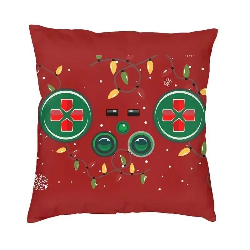 Home Decor Retro Gaming Icons Pattern Pillow Cover Pattern Cushion Cover Suitable for Sofa Bedroom Car Pillow Cover