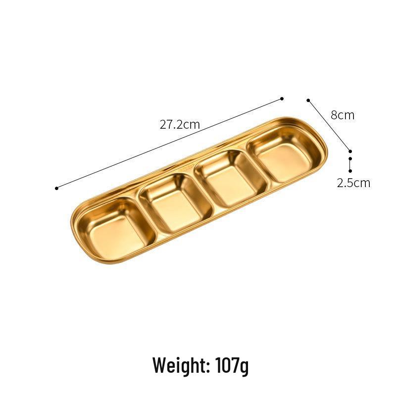 Korean Stainless Steel Dipping Dish for Western Cuisine - Small Tomato Sauce & Seasoning Plate