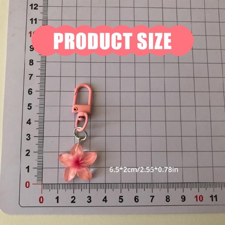 Modischer Schlüsselanhänger mit Blume und Karabinerhaken zum schnellen Lösen Modische Statement-Stücke zur einfachen Befestigung