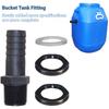 Durable Plastic Water Butt Connector Kit With Nut And Washer Garden Water Tank Overflow Vent