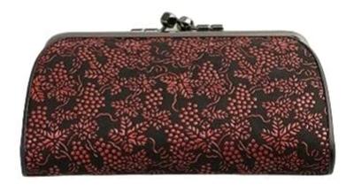 Genuine Leather Coin Purse by Yuichi Uehara Model Black with Red Lacquer Grape Made In [INDEN-YA] (INDEN-YA) - 1501, Pattern, Authentic, Japan.