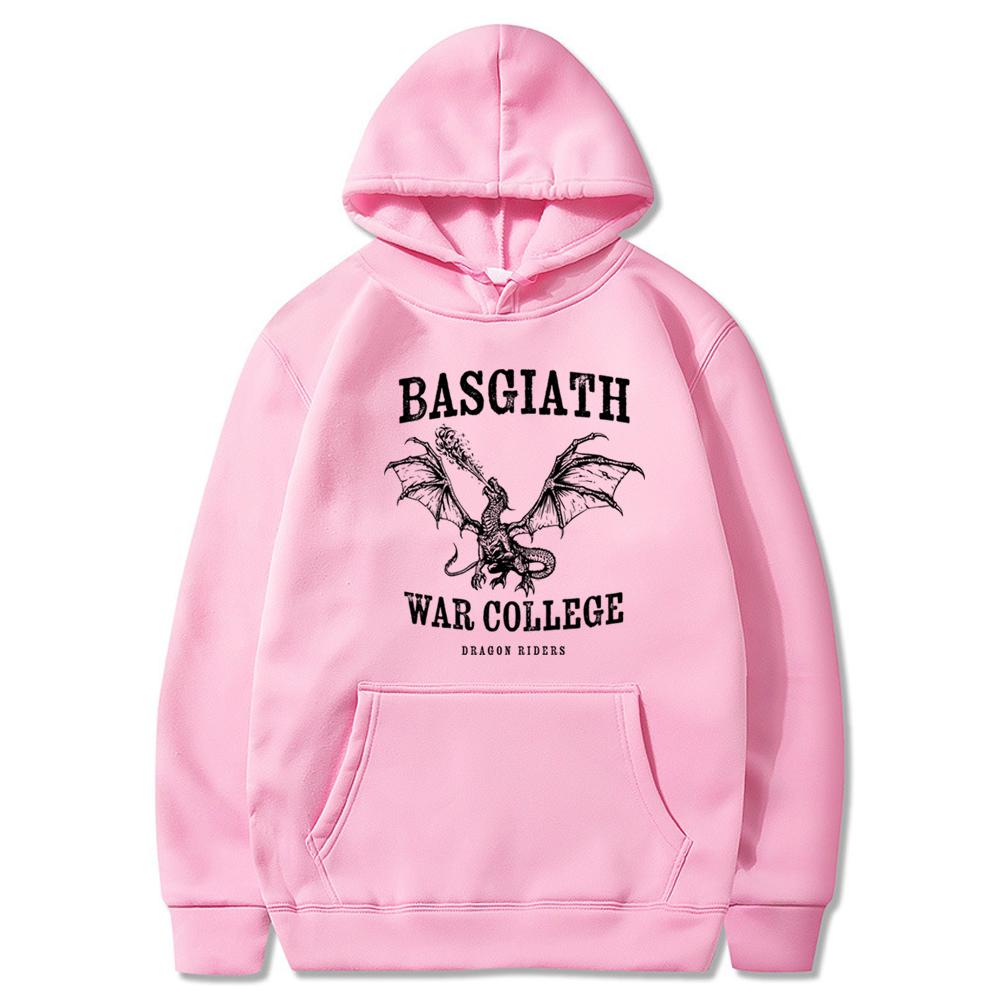Mikina s kapucí Basgiath War College Mikina s kapucí Čtvrté křídlo Zlatý jezdec na draka Pulovr Violet Sorrengail Xaden Riorson Mikiny