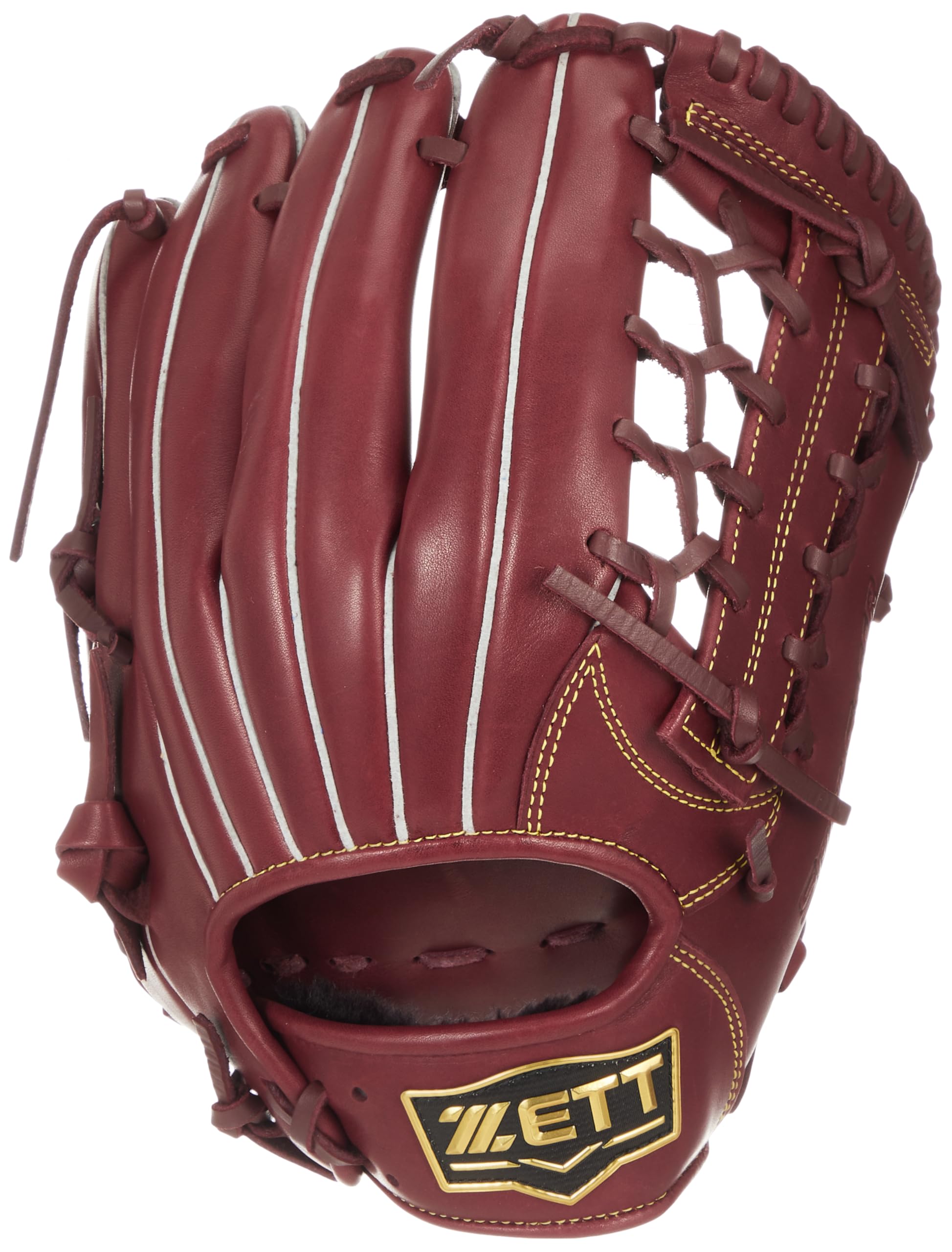 

ZETT Soft Steer Baseball Bordeaux Brown BRGB35530 Glove, All-Around, (4000), Right-Handed Throw,