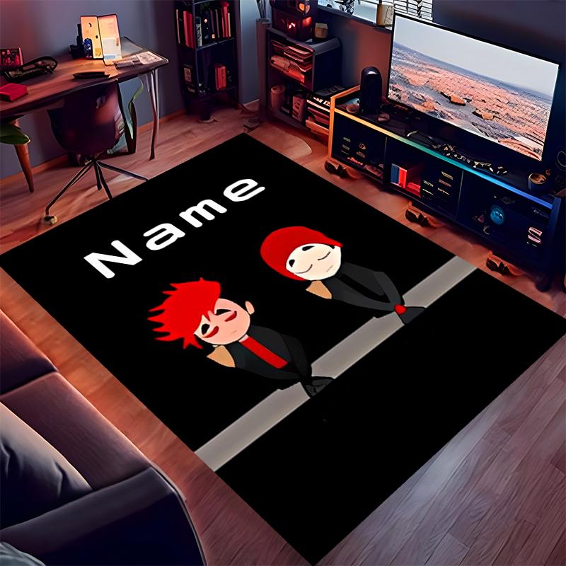 Custom personalization twenty one pilots Print Area Rug - Soft, Washable Non-Slip Indoor Mat,Living Room,Home&Office Decorative Rug