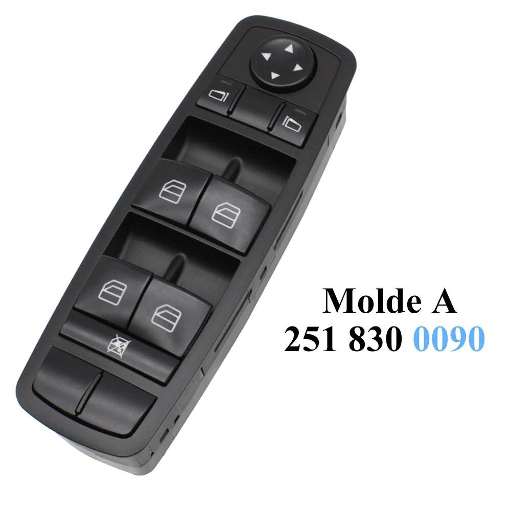 Hlavní spínač ovládání oken automobilu Mercedes Benz ML GL R Class W164 W251 2518300590,2518300290,2518300090,2518300190
