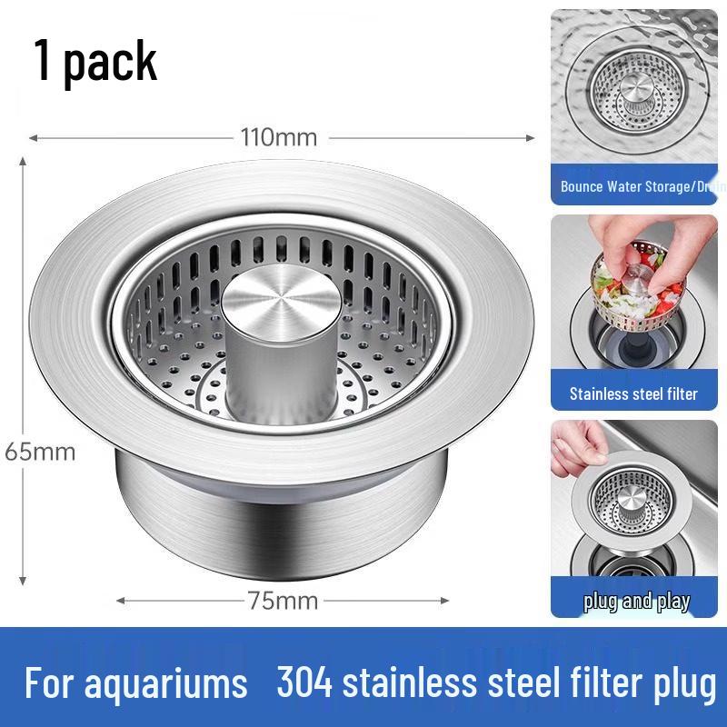 TLXT Stainless Steel Sink Strainer Plug