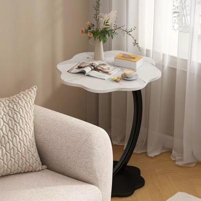 C-förmiger Beistelltisch mit blumenförmiger Tischplatte Büro Wohnzimmer Schlafzimmer 45659