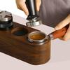 Tamper Station,Espresso Tamper Holder Station Wooden Coffee Filter Tamper Holder for 51 To 54MM,3 Holes Non Slip Coffee Tamp Mat Distributor Stand