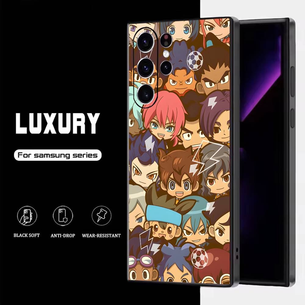 

I-Inazuma E-Eleven Phone Case For Samsung S25,S24,S23,S22,S21,S20,S10,Ultra,Plus,Lite,FE,Soft Silicone Black Cover Samsung S30Ultra5G