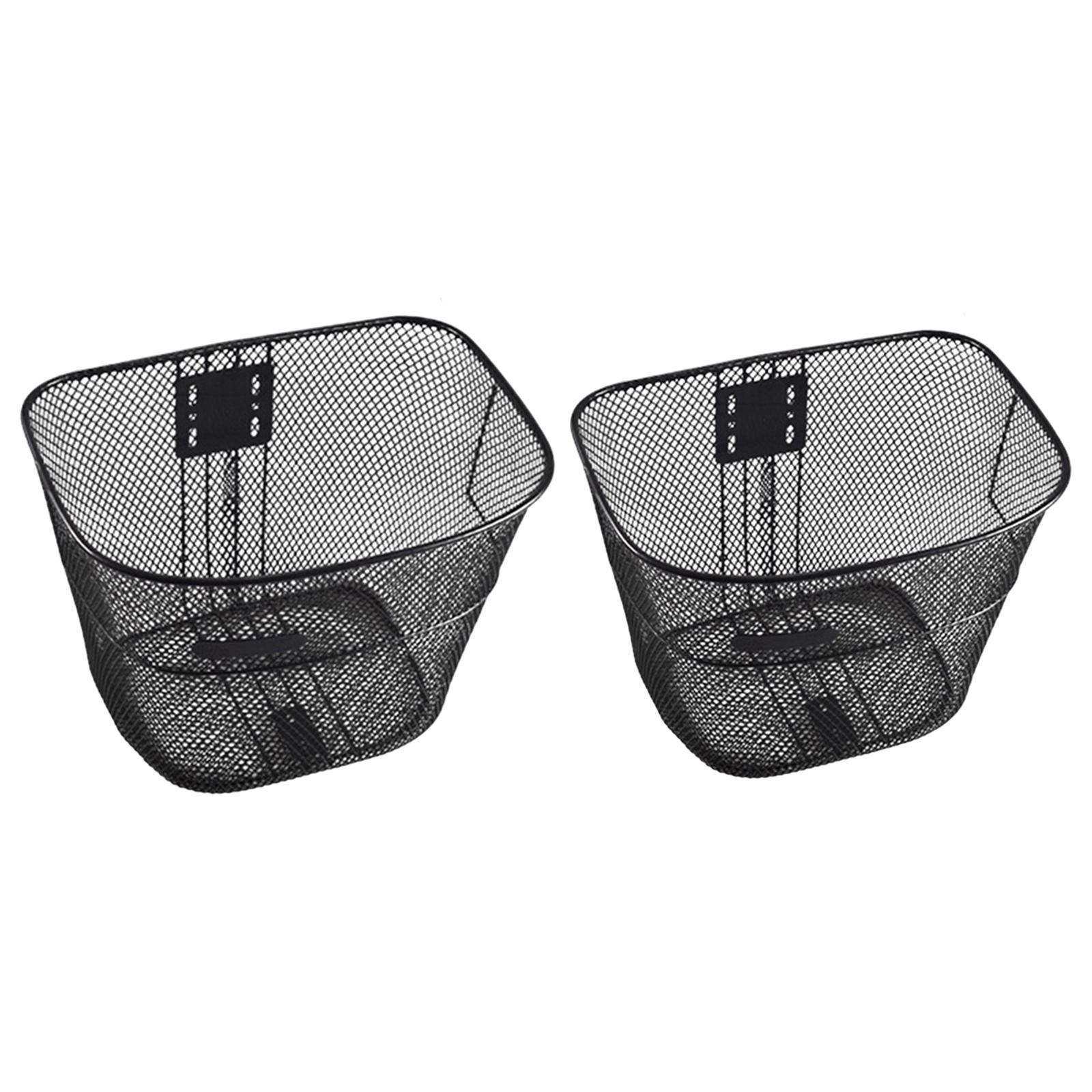 Bicycle Basket Storage Basket Road Bicycles Portable Metal Sundries Carrying for 31x23.5x21 cm