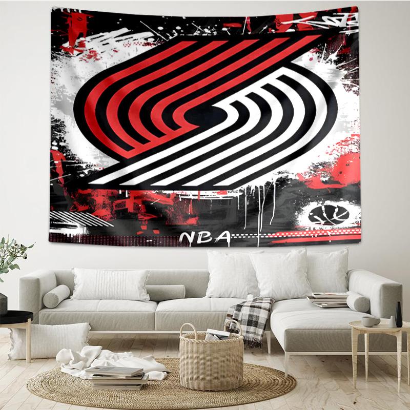 Trail Blazers Logo Quick-Dry Tapestry Hanging for Bedroom,Livingroom, Playroom,Decor Art Room Wall Tapestry Holiday and Birthday Gifts