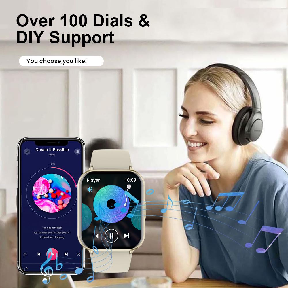 Z169 Smartwatch: Herzfrequenz- & Blutsauerstoff-Monitor, UV-Schutz, Unisex Gesundheits- & Sport-Tracking.