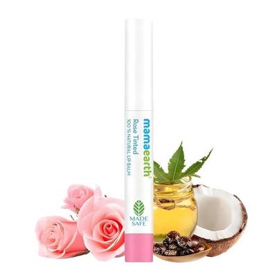 100% Natural Lip Balm for Women & Men 2g (Rose) - Natural Tint, 12-Hour Moisturization - Heals Dry & Chapped Lips