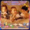 12 Pcs Astronaut Space Birthday Theme Party Favors Wooden Painting Crafts Kits Bulk With Game Cards Paint Brushes Decorations Fo