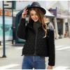 New Fuzzy Zip Up Cardigan Women's Fall Winter Jacket, Long Sleeve Plush Splicing Casual Outerwear, European American Style
