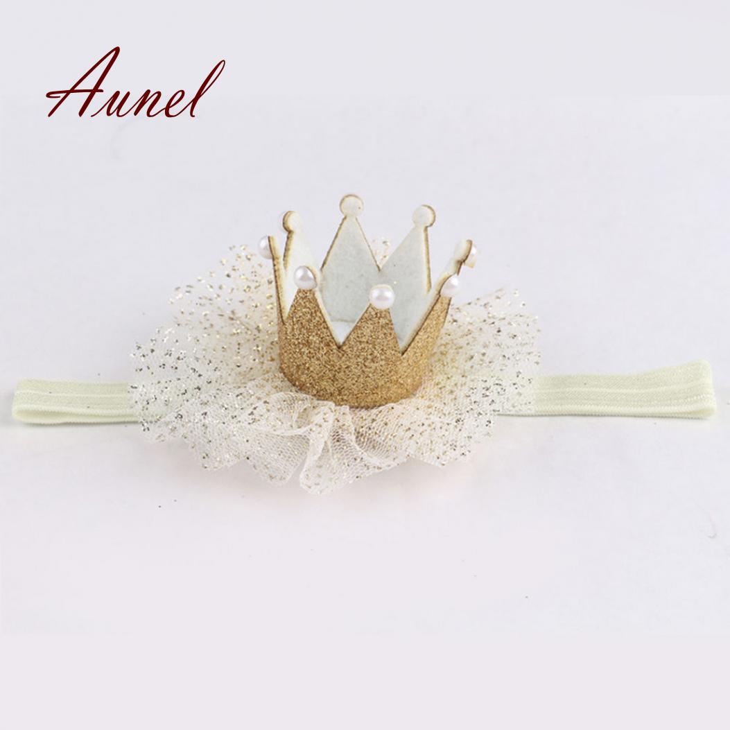 

Корона с кружевом для маленькой девочки золотой