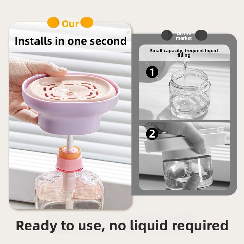 Nowa butelka z dozownikiem płynu do mycia naczyń, narzędzia kuchenne, zlew, dozownik płynu do mycia naczyń, zmywak, pojemnik na płyn do mycia naczyń