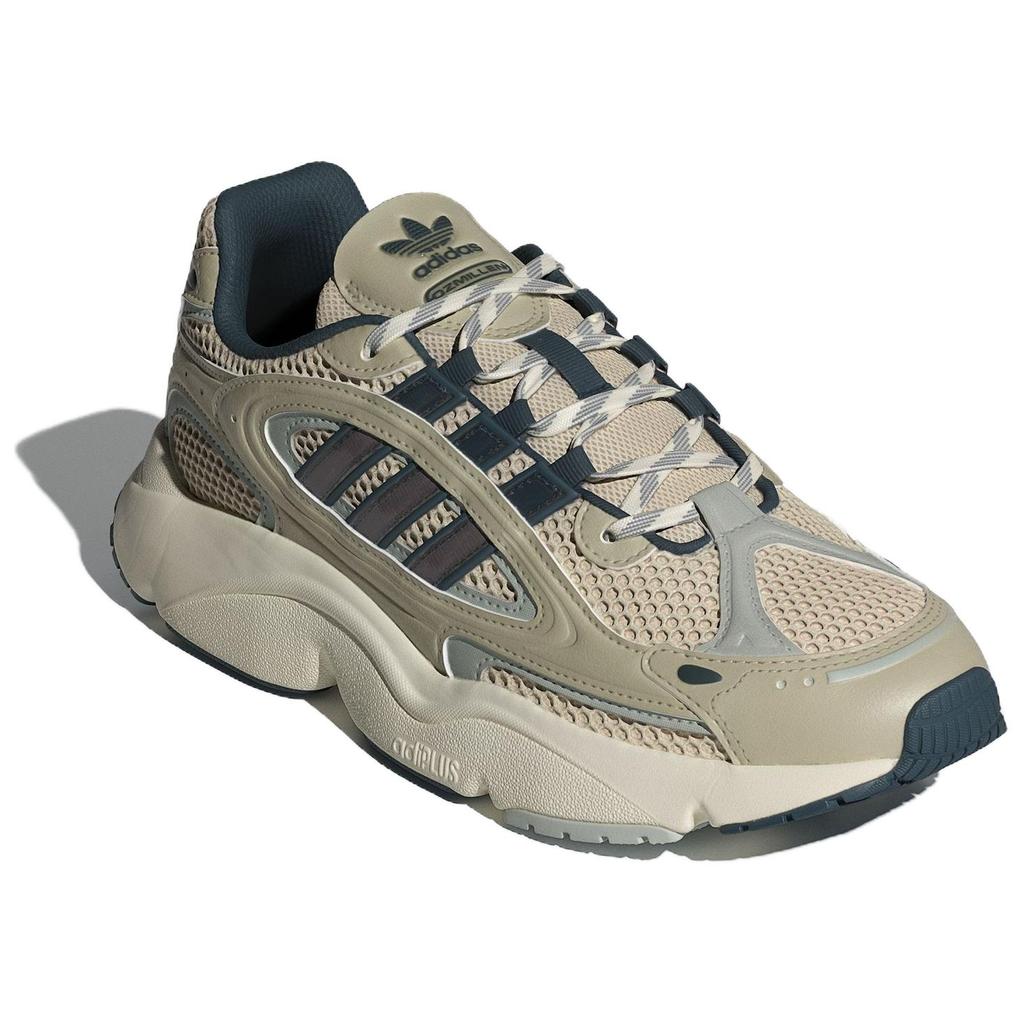 Adidas Originals Ozmillen Comfortable Fashion Versatile Fabric Durable Low-Top Running Shoes Unisex Sneaker Gray Blue Brown IF1817