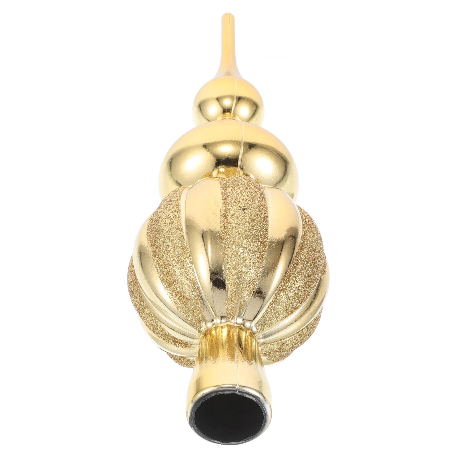 

Украшения для дома Рождественский подарок Рождественское украшение для елки Товары для вечеринки Золотая верхушка золотистый