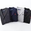 Men's Casual Knit Cardigan with Horse Design - Long Sleeve, Lapel, and Pocket.