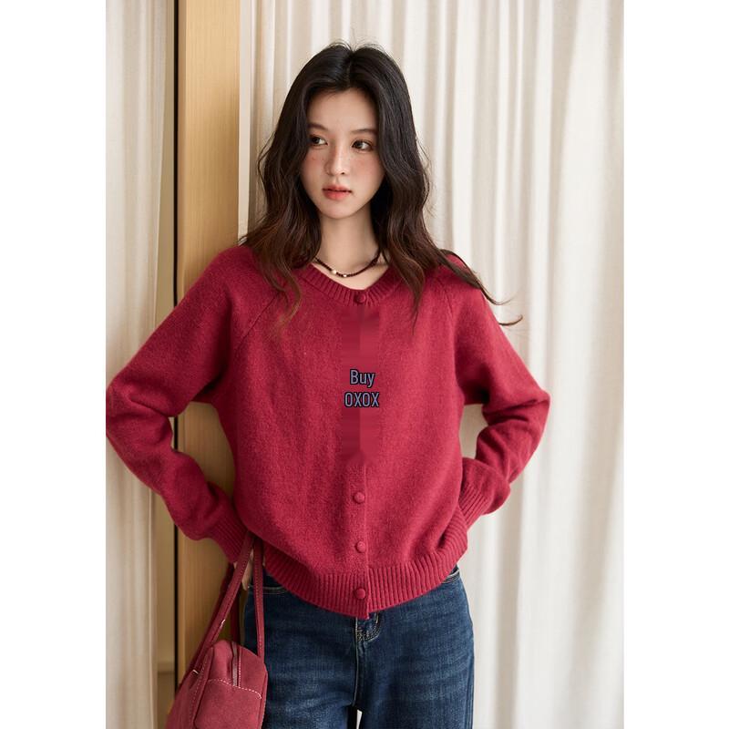 Mishow Women's Retro Embroidered Knit Sweater