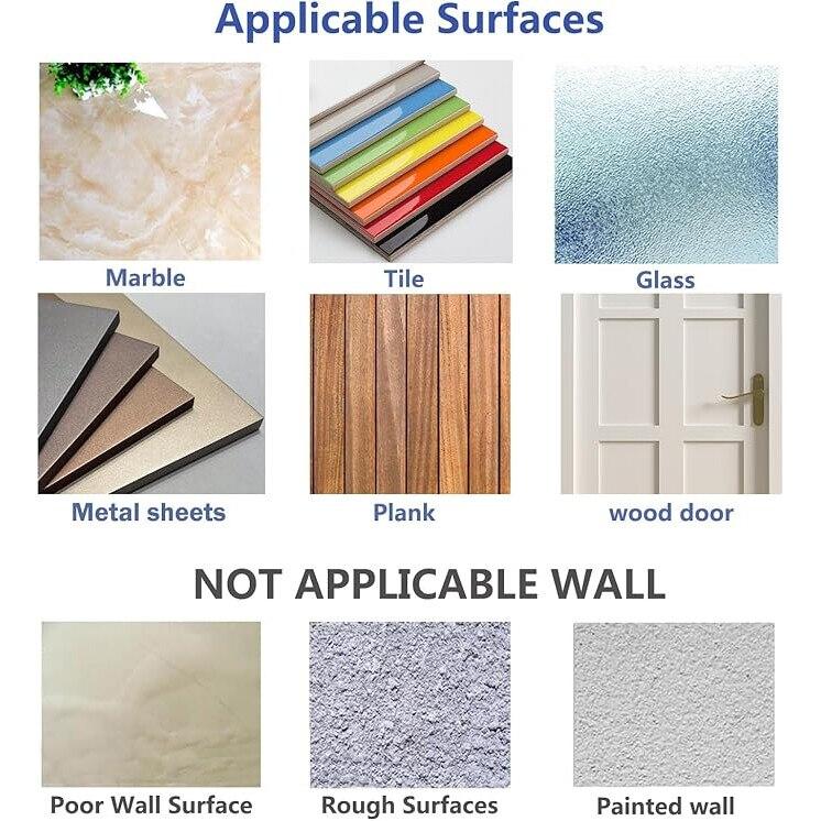 12 Pack Super Sticky Adhesive Pads, Waterproof Transparent, 5.8 X 5.8 Cm, Multipurpose Home Fixing Stickers