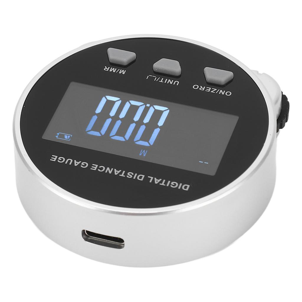 Digital Distance Gauge Rechargeable LCD Screen Electronic Long Distance Rolling Measuring Tool