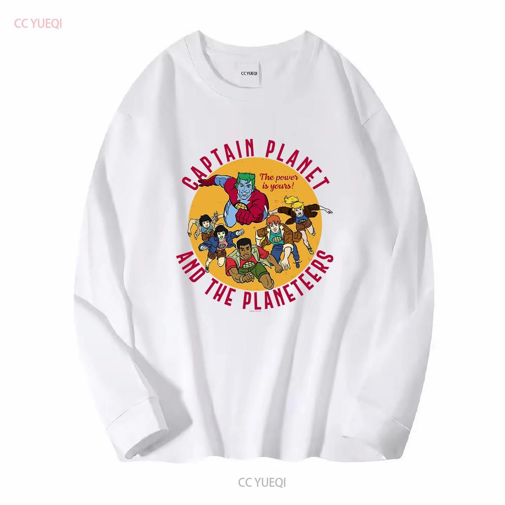 New Captain Planet And The Planeteers Retro Logo T Shirt Funny Size S 5xl Vintage Washed Graphic Unisex Homme Stylish Versatile