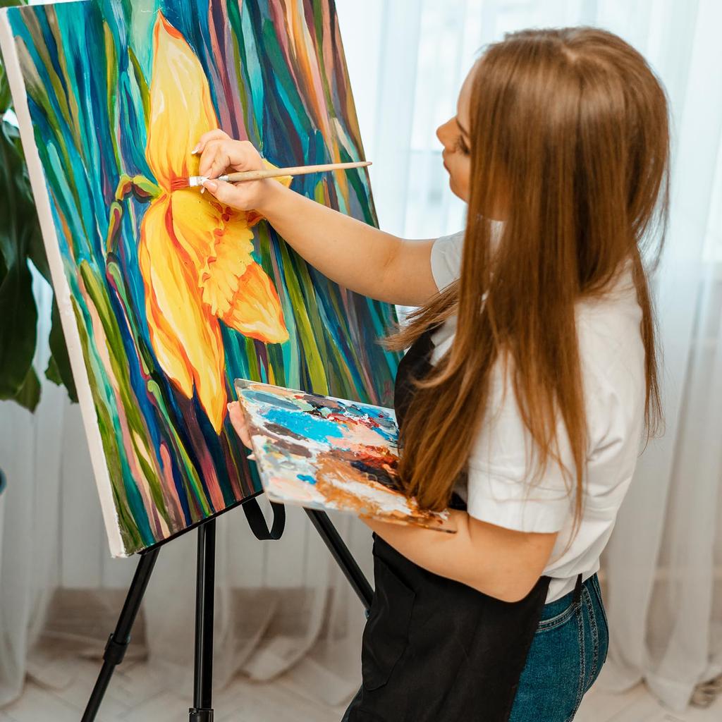 PATIKIL Sign Easel 4 Pieces Foldable Poster Holder Foldable Presentation Floor Easel for Wedding Sign Poster and Photo Silver Stand, Stand, Display,