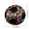 Pallone Calcio a 5 CR7 Colorato Per Tutte le Età Misura 5 Cucito a Macchina PVC Pronto per la Competizione Resistente Alta Rimbalzabilità