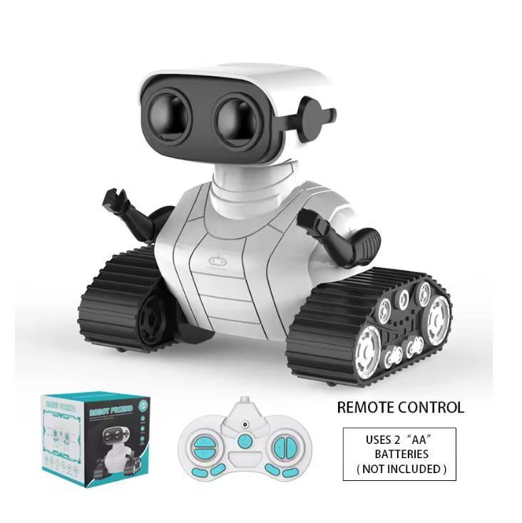 

Ebo Robot Toys Акумуляторний RC робот для дітей хлопчиків і дівчаток Іграшка з дистанційним керуванням з музикою та світлодіодними очима Подарунок для дітей