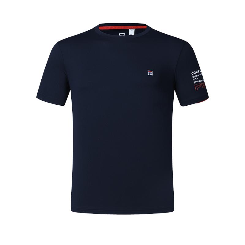 FILA Casual Fashion T-Shirt Men Tops Royal-Blue A51M423104BNV