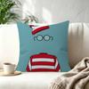 Game Wheres WWallyS Waldo World Various  Decorative Room Aesthetics Pillow Case Home Decor Bedroom Sofa Bed Pillow Cover x